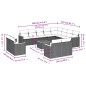 vidaXL Set sofás de jardín con cojines 13 pzas ratán sintético beige vidaXL Set sofás de jardín con cojines 13 pzas ratán sintético beige