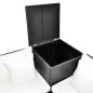 vidaXL Set de muebles de jardín 4 pzas y cojines ratán sintético negro