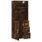 vidaXL Aparador alto madera contrachapada roble ahumado 69,5x34x180 cm vidaXL Aparador alto madera contrachapada roble ahumado 69,5x34x180 cm