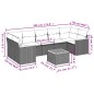 vidaXL Set de sofás de jardín 8 piezas y cojines ratán sintético negro vidaXL Set de sofás de jardín 8 piezas y cojines ratán sintético negro