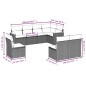 vidaXL Set de sofás de jardín 8 piezas y cojines ratán sintético negro vidaXL Set de sofás de jardín 8 piezas y cojines ratán sintético negro