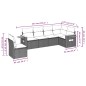 vidaXL Set de sofás de jardín 6 piezas y cojines ratán sintético negro vidaXL Set de sofás de jardín 6 piezas y cojines ratán sintético negro