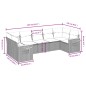 vidaXL Set sofás de jardín 7 piezas y cojines ratán sintético beige