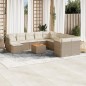 vidaXL Set de sofás de jardín 12 pzas y cojines ratán sintético marrón vidaXL Set de sofás de jardín 12 pzas y cojines ratán sintético marrón