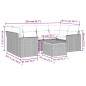 vidaXL Set de comedor de jardín 7 pzas y cojines ratán sintético negro vidaXL Set de comedor de jardín 7 pzas y cojines ratán sintético negro
