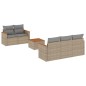 vidaXL Juego de sofás jardín con cojines 6 pzas ratán sintético beige vidaXL Juego de sofás jardín con cojines 6 pzas ratán sintético beige