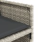 vidaXL Set comedor de jardín 5 pzas cojines ratán sintético gris claro vidaXL Set comedor de jardín 5 pzas cojines ratán sintético gris claro