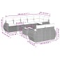 vidaXL Set de sofás de jardín 9 pzas con cojines ratán sintético beige vidaXL Set de sofás de jardín 9 pzas con cojines ratán sintético beige