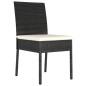 vidaXL Sillas de comedor de jardín 2 unidades ratán sintético negro vidaXL Sillas de comedor de jardín 2 unidades ratán sintético negro
