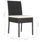vidaXL Sillas de comedor de jardín 2 unidades ratán sintético negro vidaXL Sillas de comedor de jardín 2 unidades ratán sintético negro