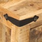 vidaXL Mesita de noche madera maciza de mango 40x35x50 cm