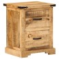 vidaXL Mesita de noche madera maciza de mango 40x35x50 cm