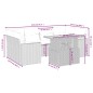vidaXL Set de comedor de jardín 7 pzas y cojines ratán sintético negro vidaXL Set de comedor de jardín 7 pzas y cojines ratán sintético negro