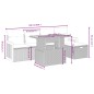 vidaXL Set de sofás de jardín 6 piezas y cojines ratán sintético negro vidaXL Set de sofás de jardín 6 piezas y cojines ratán sintético negro
