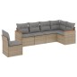 vidaXL Juego de sofás jardín con cojines 6 pzas ratán sintético beige vidaXL Juego de sofás jardín con cojines 6 pzas ratán sintético beige