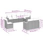 vidaXL Set de sofás de jardín 8 piezas y cojines ratán sintético negro vidaXL Set de sofás de jardín 8 piezas y cojines ratán sintético negro