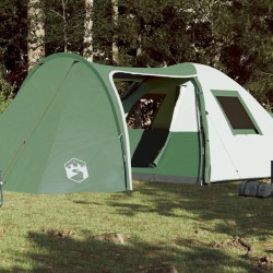 vidaXL Tienda de campaña 6 personas tafetán 185T verde 466x342x200 cm