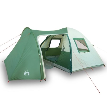 vidaXL Tienda de campaña 6 personas tafetán 185T verde 466x342x200 cm