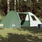 vidaXL Tienda de campaña 6 personas tafetán 185T verde 466x342x200 cm