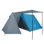 vidaXL Tienda de campaña 3 personas tafetán 185T azul 465x220x170 cm