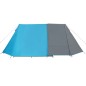 vidaXL Tienda de campaña 3 personas tafetán 185T azul 465x220x170 cm