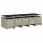 vidaXL Set comedor jardín y cojines 15 pzas ratán sintético gris claro vidaXL Set comedor jardín y cojines 15 pzas ratán sintético gris claro