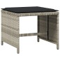 vidaXL Set comedor jardín y cojines 13 pzas ratán sintético gris claro vidaXL Set comedor jardín y cojines 13 pzas ratán sintético gris claro