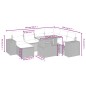 vidaXL Set de sofás de jardín 8 piezas y cojines ratán sintético negro vidaXL Set de sofás de jardín 8 piezas y cojines ratán sintético negro