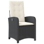 vidaXL Set de muebles jardín 5 pzas con cojines ratán sintético negro vidaXL Set de muebles jardín 5 pzas con cojines ratán sintético negro