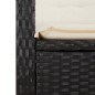 vidaXL Set de muebles jardín 5 pzas con cojines ratán sintético negro vidaXL Set de muebles jardín 5 pzas con cojines ratán sintético negro