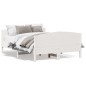 vidaXL Estructura de cama con cabecero madera pino blanco 120x190 cm