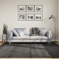 vidaXL Alfombra de pelo largo moderna gris antracita 200x200 cm vidaXL Alfombra de pelo largo moderna gris antracita 200x200 cm