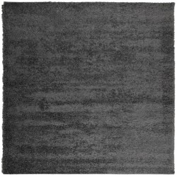 vidaXL Alfombra de pelo largo moderna gris antracita 200x200 cm