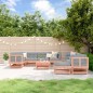 vidaXL Juego de muebles de jardín 10 pzas madera maciza abeto Douglas