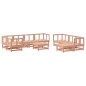 vidaXL Juego de muebles de jardín 10 pzas madera maciza abeto Douglas