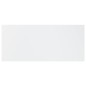 vidaXL Estante para estantería 4 uds madera blanco brillo 100x50x1,5cm
