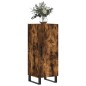 vidaXL Aparador madera de ingeniería roble ahumado 34,5x34x90 cm