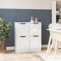 vidaXL Aparadores 2 uds madera contrachapada blanco brillo 30x30x70 cm vidaXL Aparadores 2 uds madera contrachapada blanco brillo 30x30x70 cm