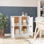 vidaXL Aparadores 2 uds madera contrachapada blanco brillo 30x30x70 cm vidaXL Aparadores 2 uds madera contrachapada blanco brillo 30x30x70 cm