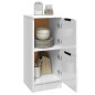 vidaXL Aparadores 2 uds madera contrachapada blanco brillo 30x30x70 cm vidaXL Aparadores 2 uds madera contrachapada blanco brillo 30x30x70 cm