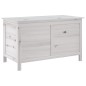 vidaXL Arcón de jardín madera maciza abeto blanco 99x49,5x58,5 cm vidaXL Arcón de jardín madera maciza abeto blanco 99x49,5x58,5 cm