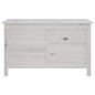 vidaXL Arcón de jardín madera maciza abeto blanco 99x49,5x58,5 cm vidaXL Arcón de jardín madera maciza abeto blanco 99x49,5x58,5 cm