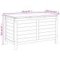 vidaXL Arcón de jardín madera maciza abeto blanco 99x49,5x58,5 cm vidaXL Arcón de jardín madera maciza abeto blanco 99x49,5x58,5 cm