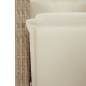vidaXL Set comedor de jardín 5 pzas con cojines ratán sintético beige vidaXL Set comedor de jardín 5 pzas con cojines ratán sintético beige