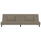 vidaXL Sofá cama de 2 plazas con dos almohadas terciopelo gris claro vidaXL Sofá cama de 2 plazas con dos almohadas terciopelo gris claro