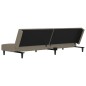 vidaXL Sofá cama de 2 plazas con dos almohadas terciopelo gris claro vidaXL Sofá cama de 2 plazas con dos almohadas terciopelo gris claro