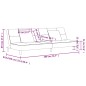 vidaXL Sofá cama de 2 plazas con dos almohadas terciopelo gris claro vidaXL Sofá cama de 2 plazas con dos almohadas terciopelo gris claro
