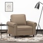vidaXL Sillón cuero sintético color capuchino 60 cm vidaXL Sillón cuero sintético color capuchino 60 cm