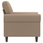 vidaXL Sillón cuero sintético color capuchino 60 cm vidaXL Sillón cuero sintético color capuchino 60 cm