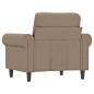 vidaXL Sillón cuero sintético color capuchino 60 cm vidaXL Sillón cuero sintético color capuchino 60 cm